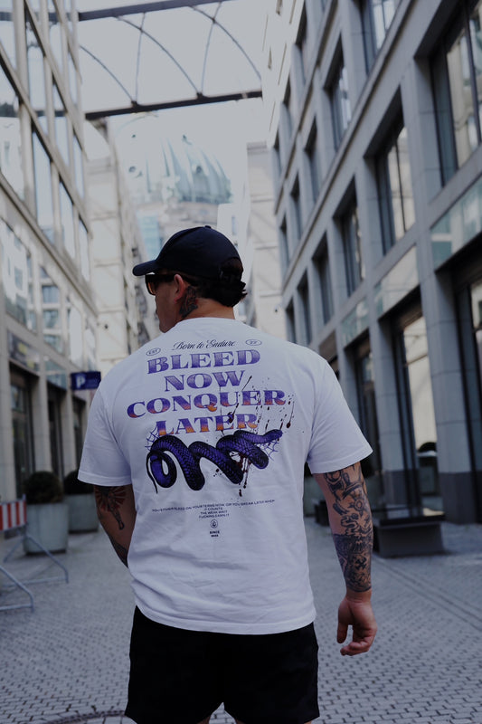 BLEED NOW CONQUER LATER
