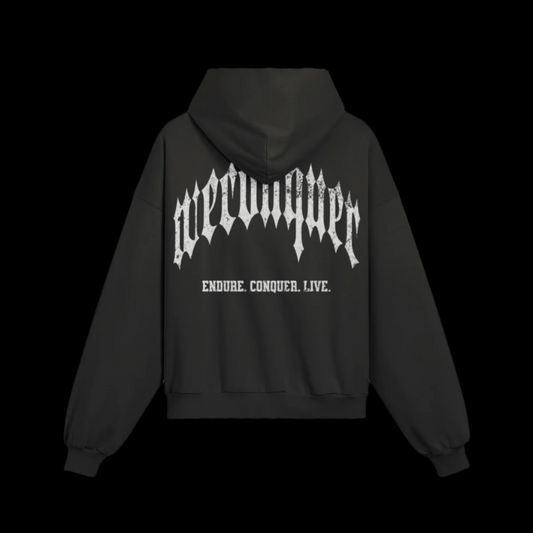 WECONQUER OG HOODIE SLIGHTLY DISTRESSED